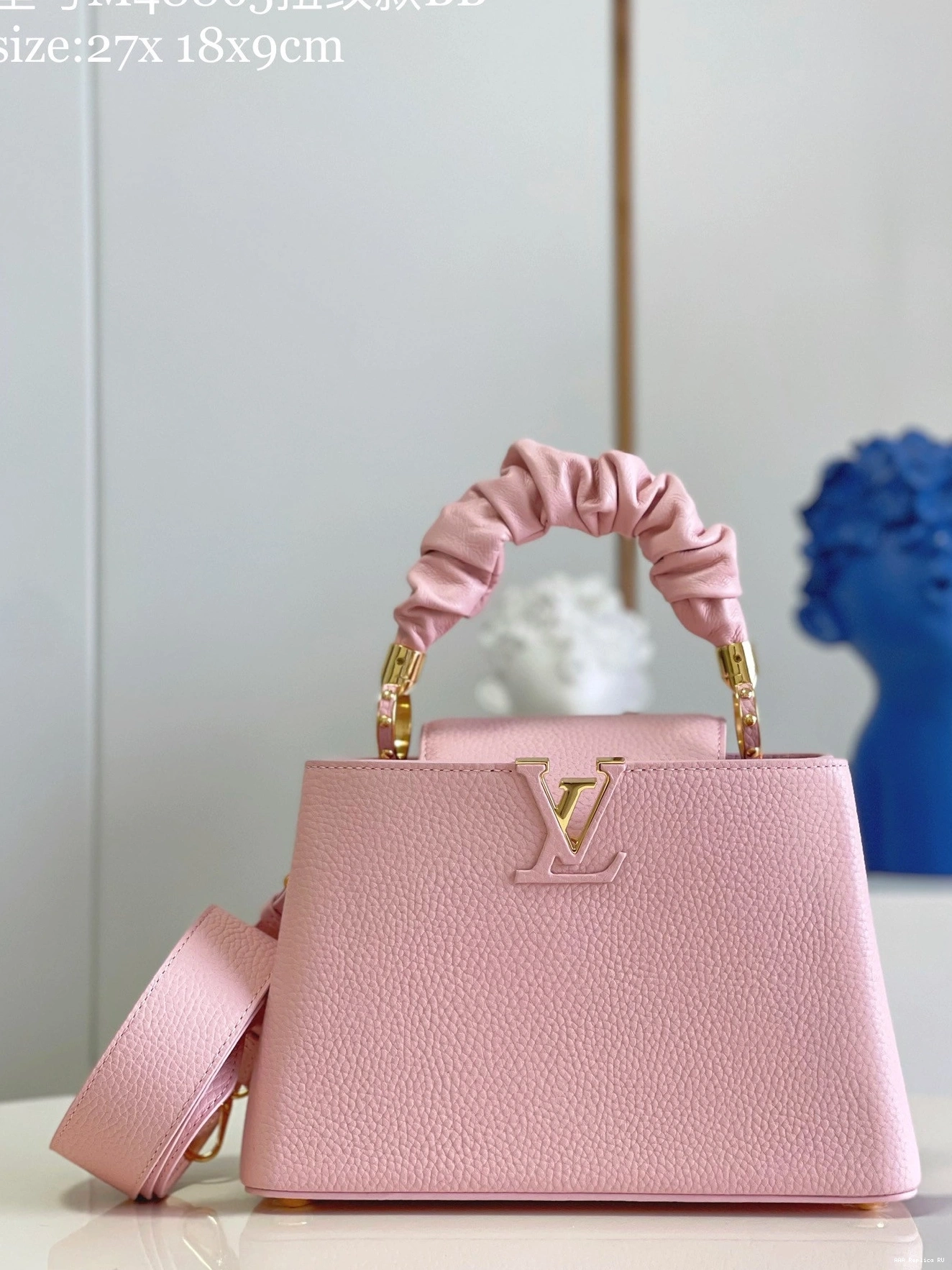 Aaa replica ru VUITTON CAPUCINES BB LOUIS 0726